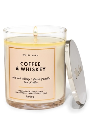 Coffee and whisky single wick candle