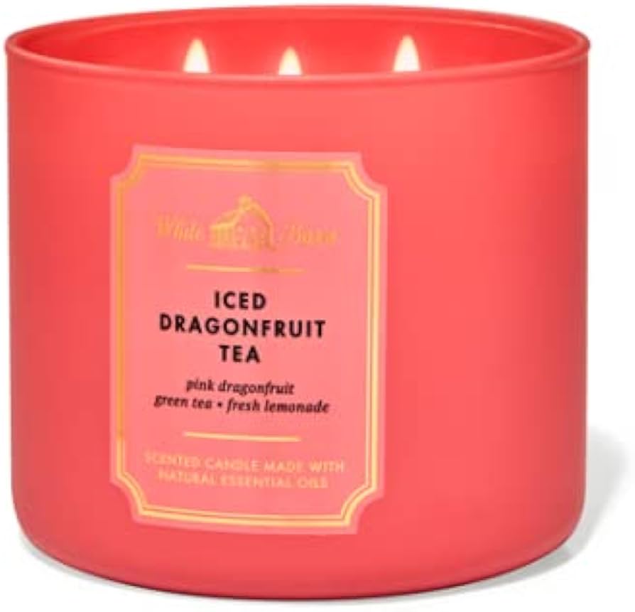 Iced dragonfruit tea 3wick candle