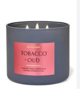 TOBACCO + OUD  3WICK candle