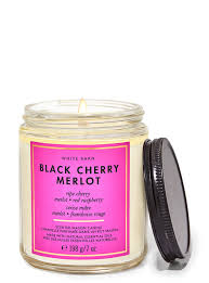 Black cherry merlot single wick candle