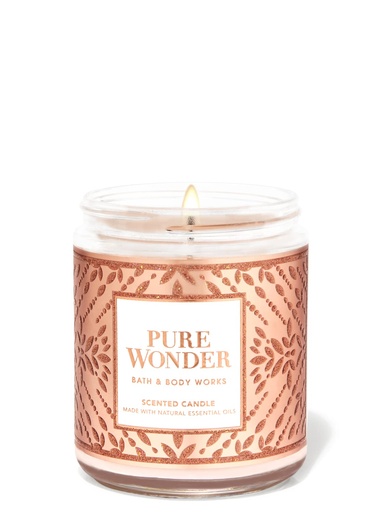 Pure wonder single wick candle