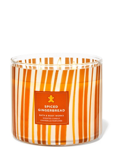 Spiced gingerbread 3wick candle